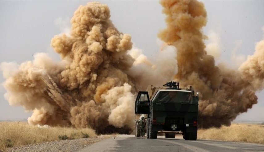کاروان لجستیک آمریکا در جنوب عراق هدف قرار گرفت
