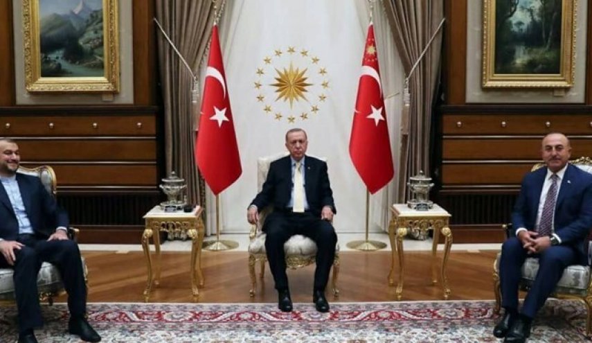 وزير الخارجية الايراني يلتقي الرئيس التركي