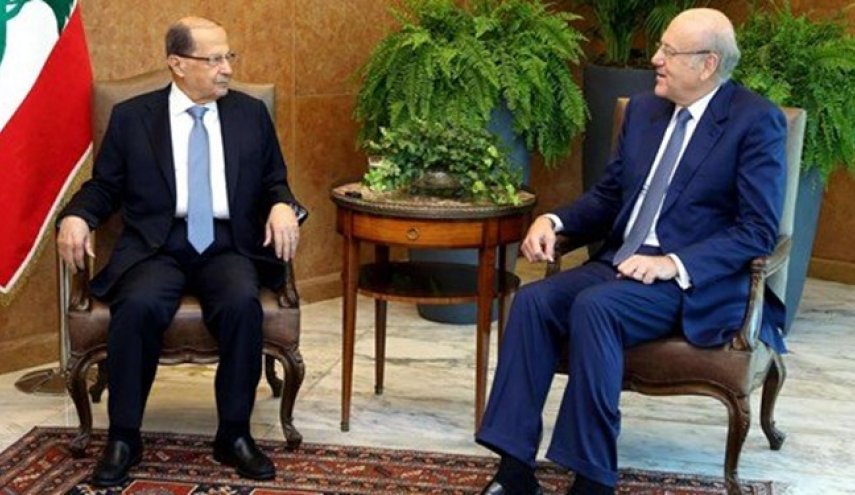 «میقاتی» طرح ساختار جدید کابینه لبنان را تحویل «میشل عون» داد
