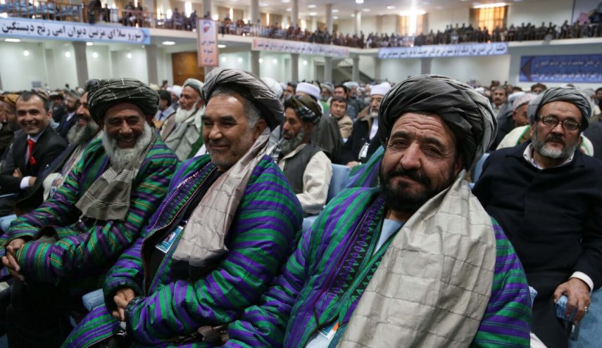 رهبر طالبان در نشست لویی جرگه حضور یافت