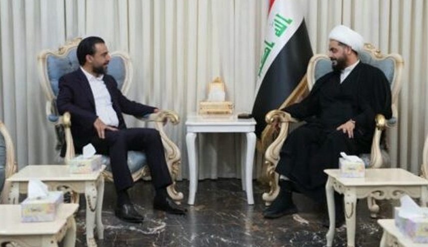 تأکید قیس الخزعلی و محمد الحلبوسی بر همکاری برای پیشبرد روند سیاسی عراق