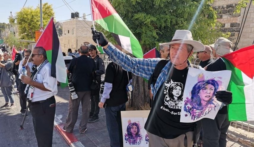صهیونیست ها تظاهرات فلسطینی ها علیه سفر بایدن را سرکوب کردند