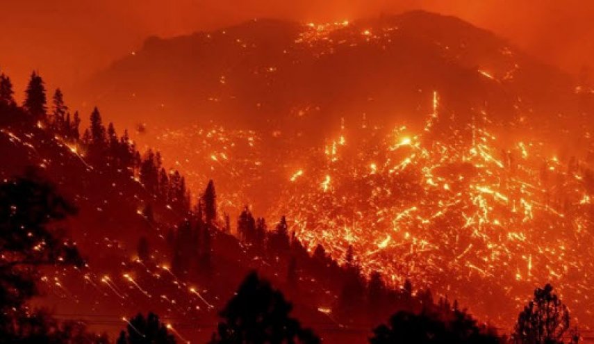 آمریکا در محاصره زبانه های آتش؛ 7 نفر کشته و ده ها هزار هکتار جنگل به خاکستر تبدیل شد+ ویدیو