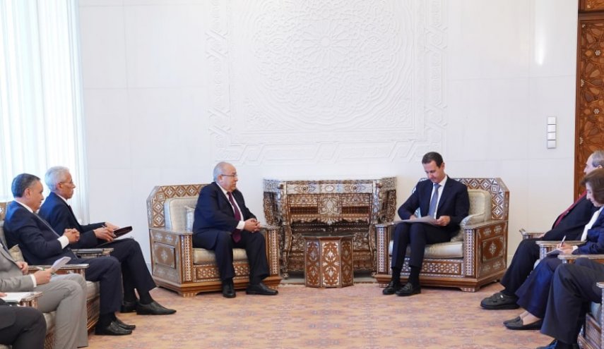 الرئيس السوري يتسلم رسالة من نظيرة الجزائري.. وهذا مضمونها؟