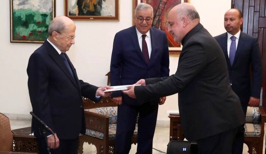سفیر کشورمان در لبنان استوارنامه خود را تقدیم میشل عون کرد