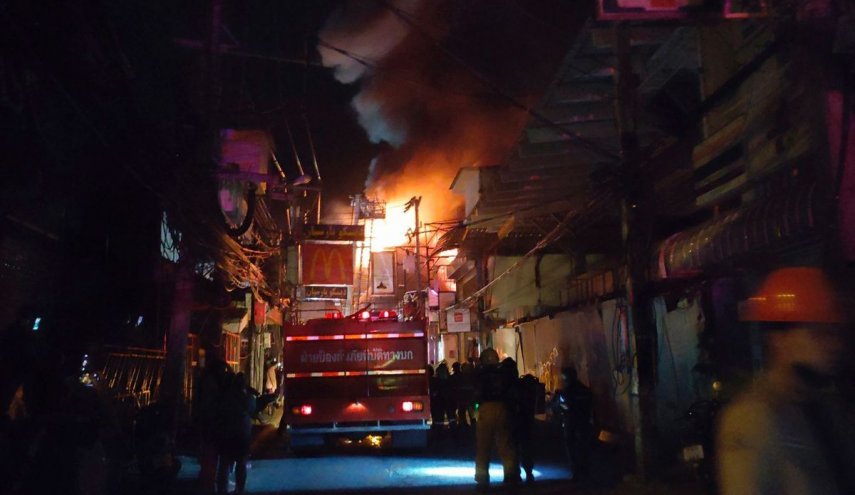 ۱۳ کشته و ۳۵ مجروح بر اثر آتش سوزی در یک کلوپ شبانه در تایلند