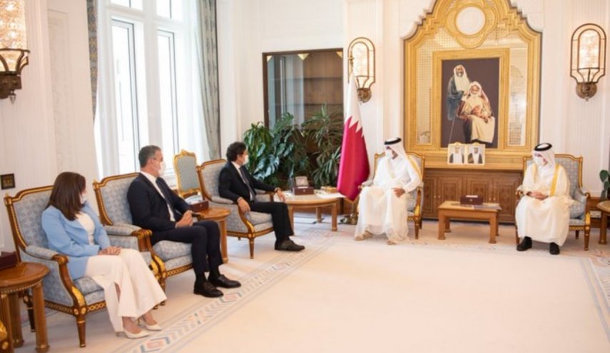 رسالة من الرئيس اللبناني الى أمير قطر