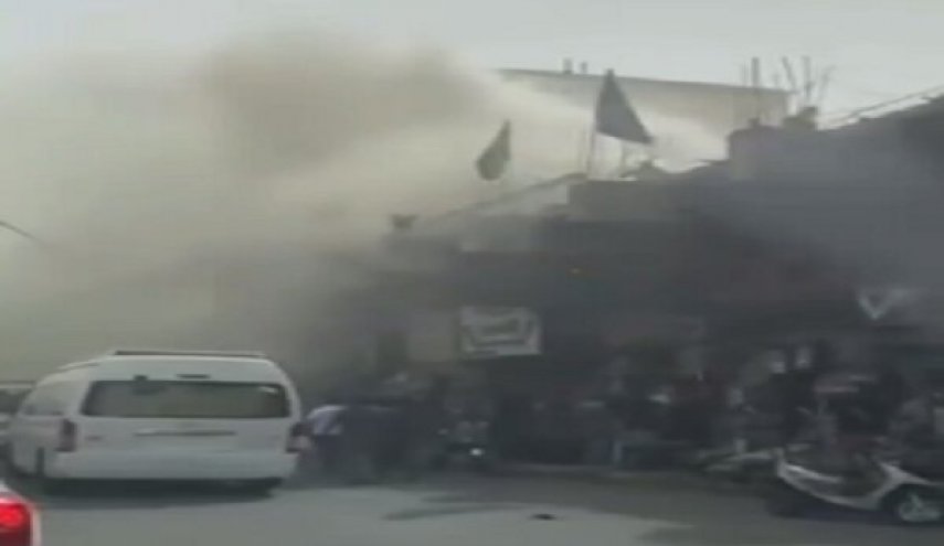آتش سوزی گسترده در بغداد + فیلم