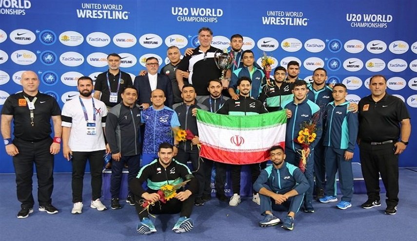 فوز  منتخب شباب إيران ببطولة العالم للمصارعة الحرة