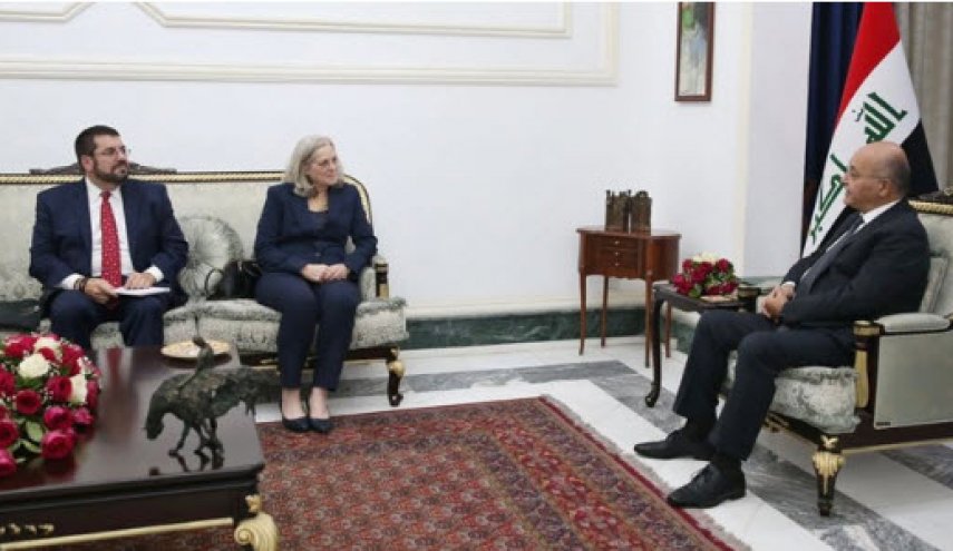 دیدار سفیر آمریکا با رئیس جمهور عراق با محوریت «کاهش تنش‌ها در منطقه»
