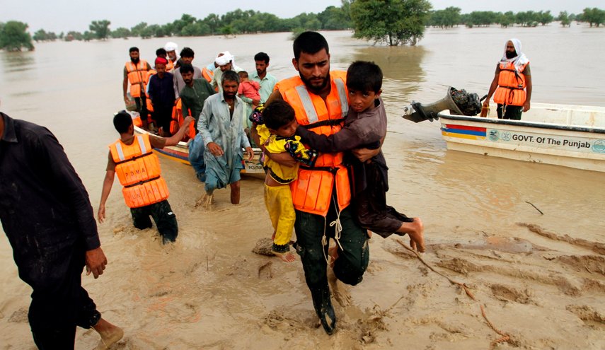 ارتفاع حصيلة الفيضانات في باكستان الى 1061 قتيلا
