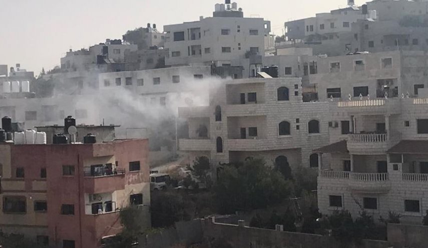 درگیری مسلحانه در شرق نابلس/ صهیونیست‌ها یک خانه را منفجر کردند + فیلم
