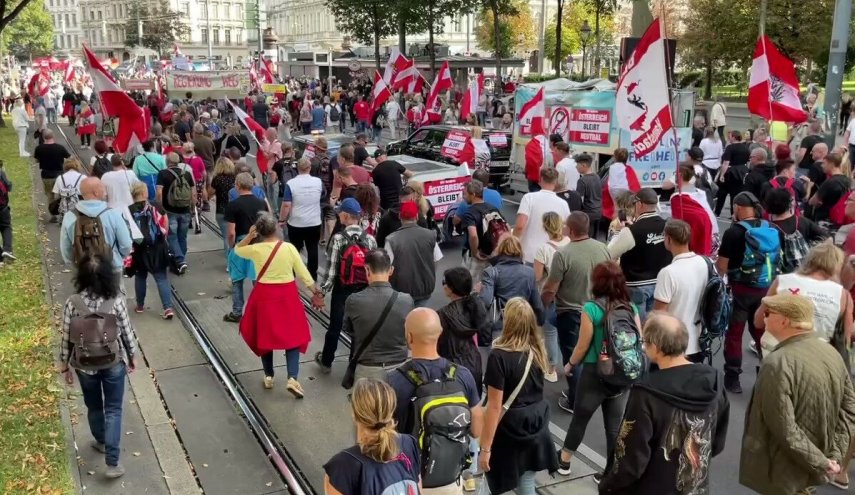 موج اعتراض‌های خیابانی افزایش بهای انرژی در اروپا به اتریش رسید