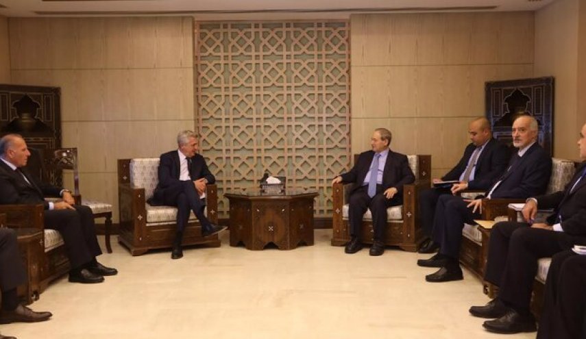 گفت‌وگوی وزیر خارجه سوریه با کمیسیونر ارشد سازمان ملل در امور آوارگان
