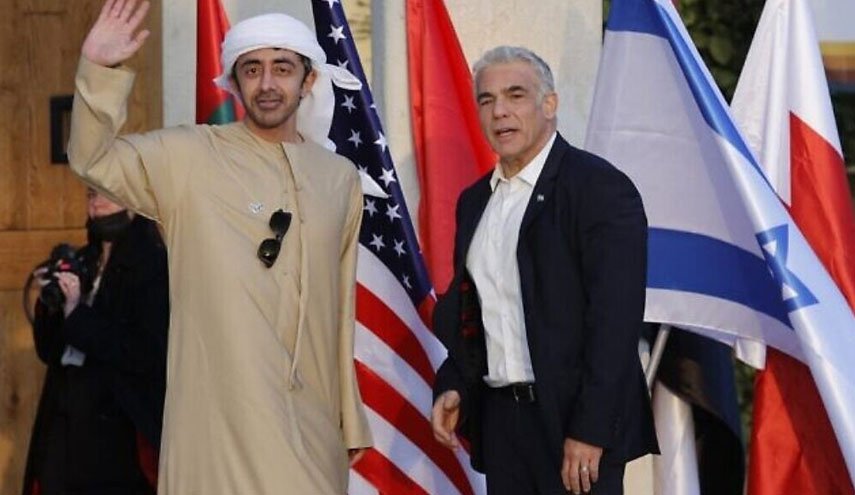 إعلام عبري: لابيد سيلتقي وزير الخارجية الإماراتي في مكتبه بالقدس