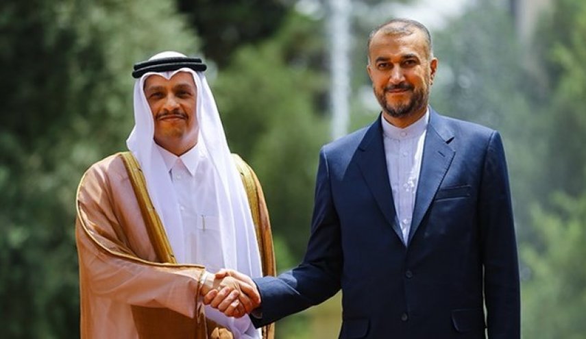وزیر خارجية قطر يلتقي امیر عبد اللهیان في نيويورك