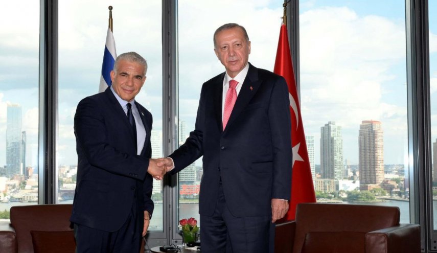 دیدار و گفت‌وگوی اردوغان و لاپید در نیویورک
