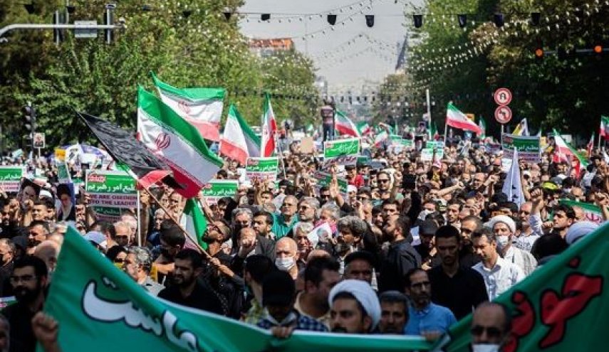 راهپیمایی مردم ایران علیه اقدامات آشوبگرانه همزمان با شهادت امام رضا (ع)