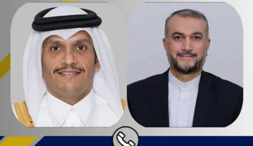تماس تلفنی وزير خارجه قطر با امیرعبداللهیان