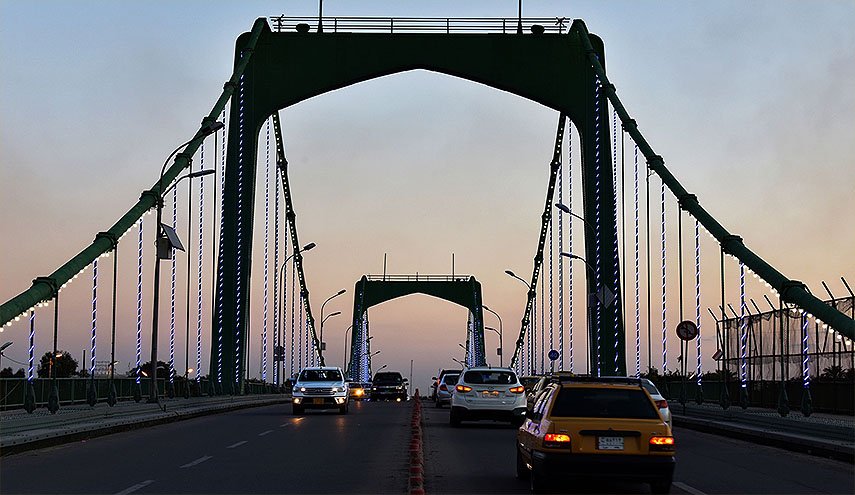 إعادة فتح الجسر المعلق وسط العاصمة  العراقية بغداد
