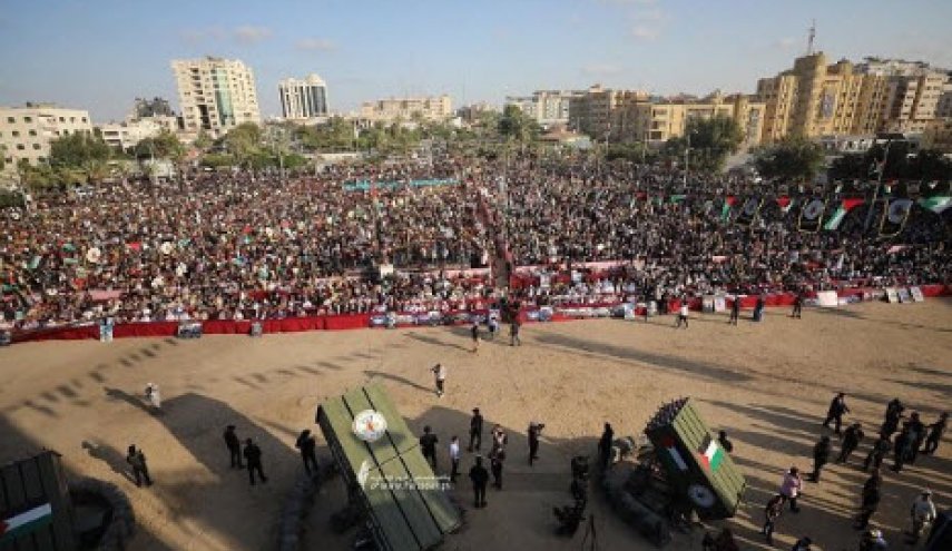 رونمایی جنبش جهاد اسلامی از سامانه جدید موشکی