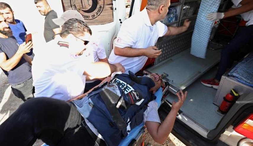 إصابة 5 صحفيين فلسطيین في اعتداء قوات الاحتلال على غرب نابلس 