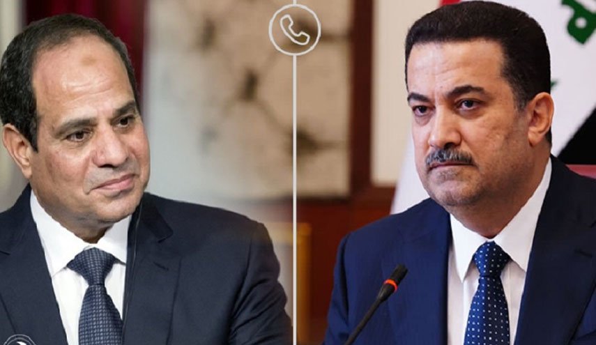 حمایت مصر از نقش منطقه ای عراق در گفت‌وگوی تلفنی السیسی با السودانی 
