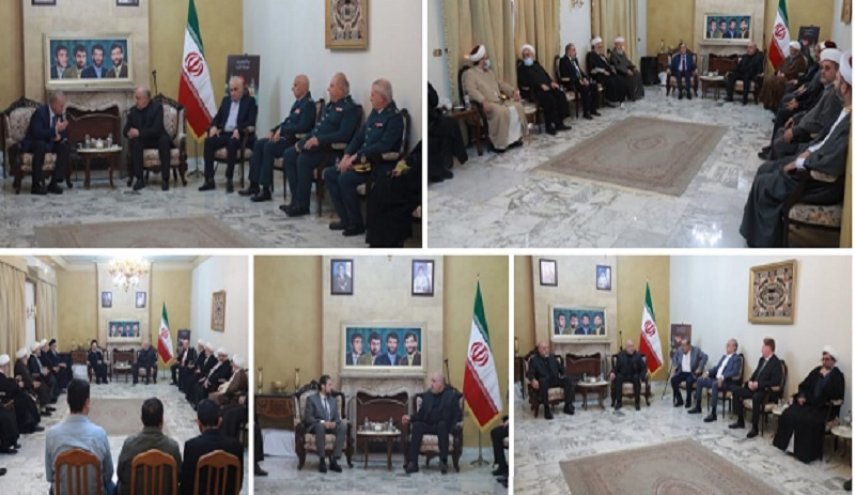 شخصيات لبنانية زارت السفارة الايرانية معزية بضحايا تفجير شيراز الارهابي

