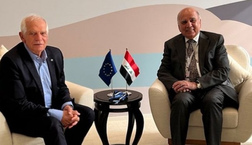 بورل در دیدار با فؤاد حسین: از دولت جدید عراق حمایت می‌کنیم