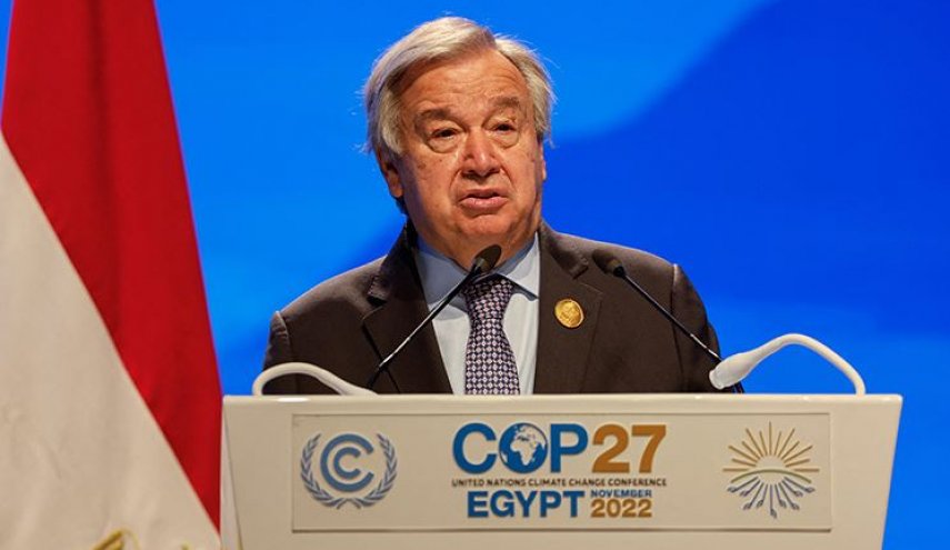 گاف عجیب دبیرکل سازمان ملل در کنفرانس اقلیمی + فیلم
