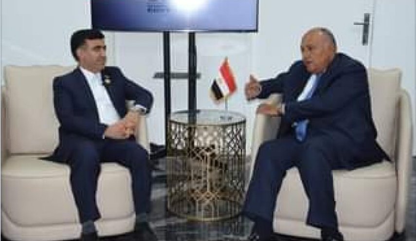 دیدار معاون رئیس‌جمهور ایران با وزیر خارجه مصر
