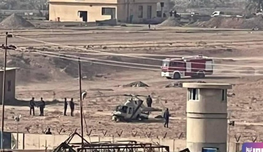 سقوط بالگرد ارتش عراق در سامراء