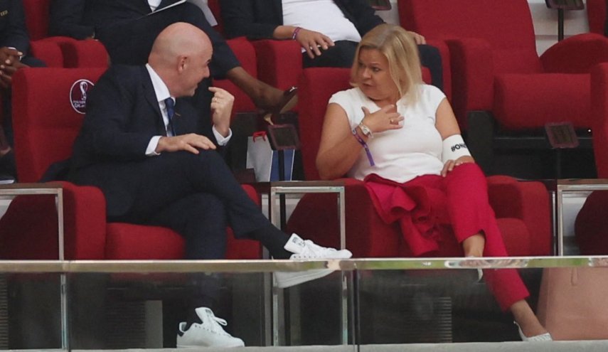 حمله شدید همسر شیخ قطر به یک وزیر آلمانی که در جام جهانی حرمت‌ها را شکست
