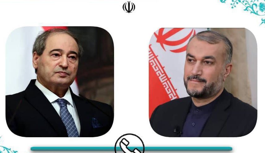 گفتگوی تلفنی وزرای امور خارجه جمهوری اسلامی ایران و سوریه