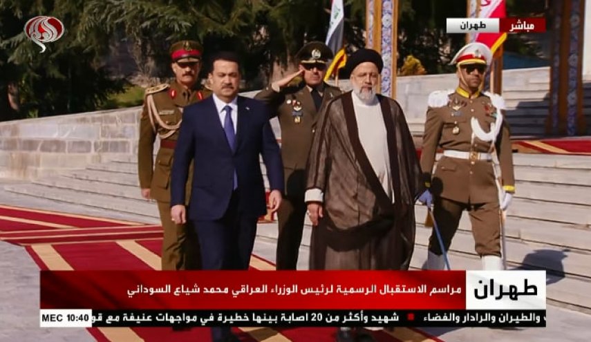 استقبال رسمی رئیسی از نخست وزیر عراق در کاخ سعدآباد