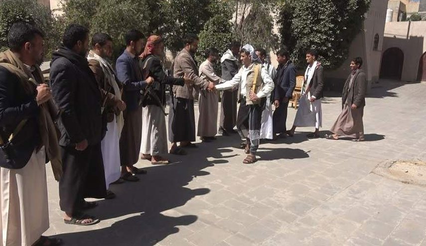 استقبال الأسير المحرر 'حمزة العولقي' بذمار اليمنية