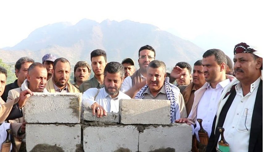 وضع حجر أساس مشروع قناة مائية في 'وصاب السافل' بذمار اليمنية