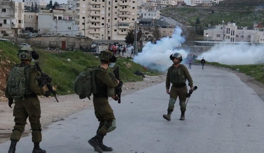 درگیری جوانان فلسطینی با نیروهای صهیونیستی در نابلس 