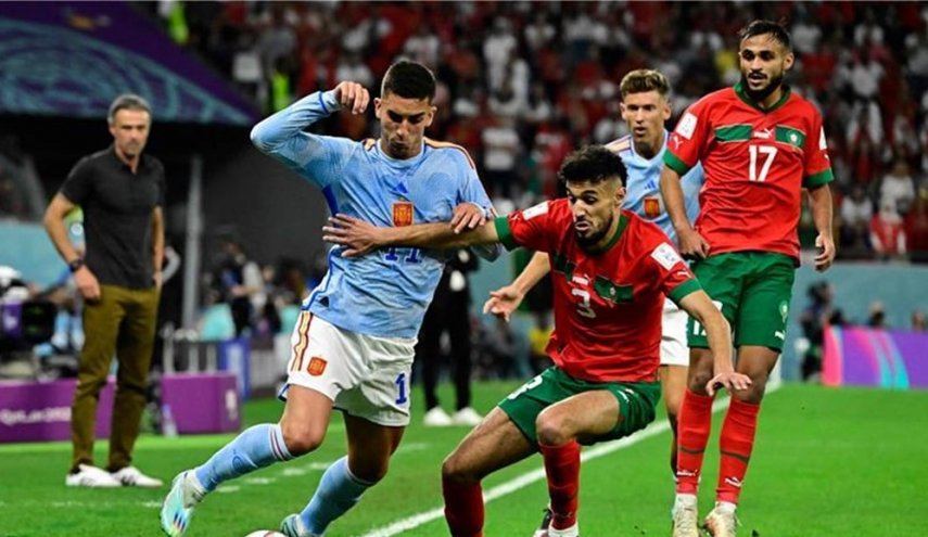 المغرب يسحق اسبانيا ويصعد الى دور الربع النهائي