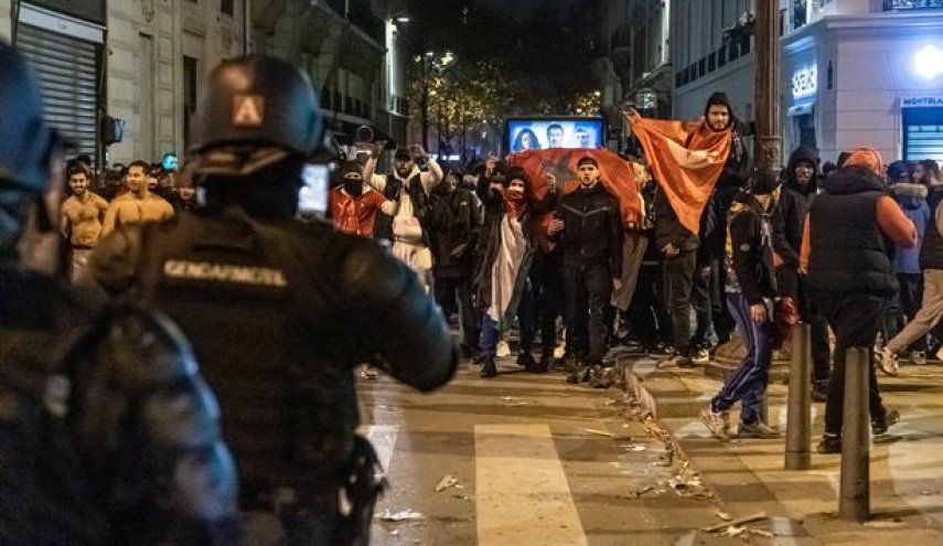 أعمال عنف في فرنسا بين الجماهير الفرنسية والمغربية


