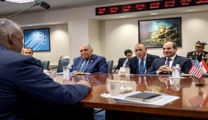 نشست رئیس‌جمهور مصر با وزیر دفاع آمریکا درباره ایران