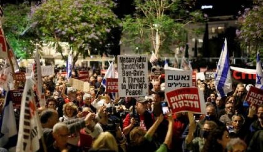 هزاران صهیونیست علیه دولت نتانیاهو دست به تظاهرات زدند