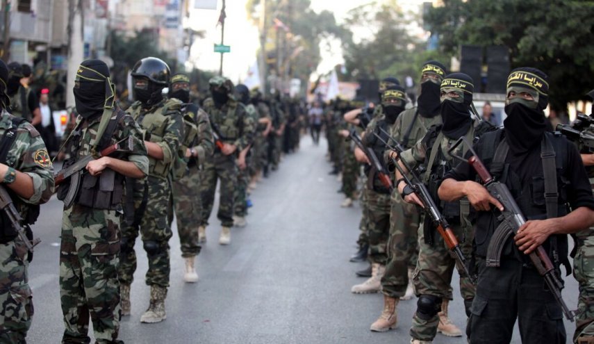 برگزاری رزمایش گروههای مقاومت در غزه با بکارگیری انواع سلاح های سبک و نیمه سنگین