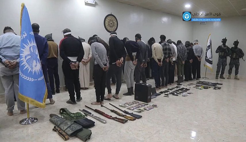 شاهد..'الاسايش' تلقي القبض على 36 شخصا بالقامشلي بتهمة العمل مع 'داعش'