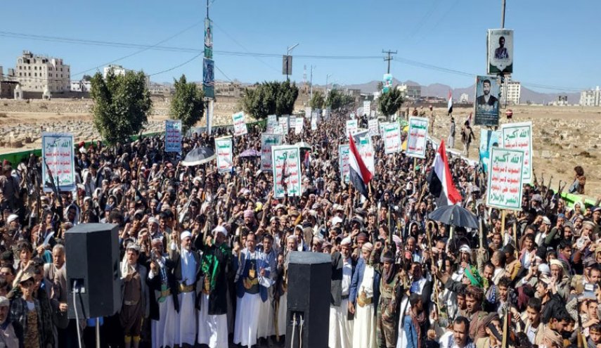 بيان المسيرات الجماهيرية في صنعاء والمحافظات تحت شعار 'الحصار حرب'