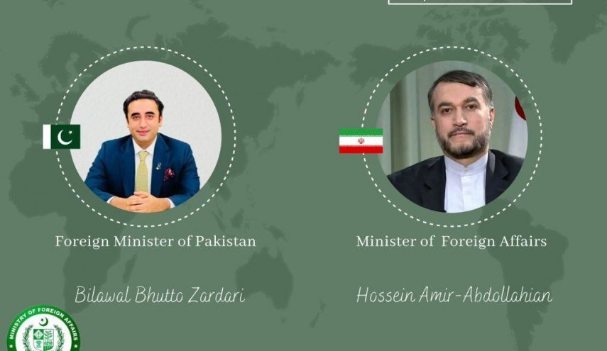 رایزنی وزیران خارجه ایران و پاکستان پیرامون اوضاع فلسطین 