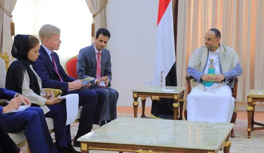 دیدار فرستاده ویژه سازمان ملل با رئیس شورای عالی سیاسی یمن 