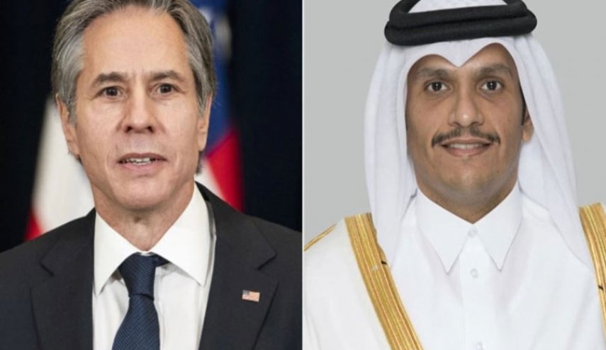 وزير الخارجية القطري يتلقى اتصالا من نظيره الأميركي