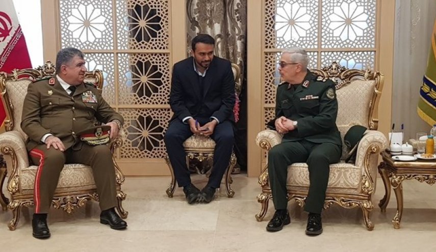 دیدار رئیس ستاد کل نیروهای مسلح کشور با وزیر دفاع سوریه در تهران

