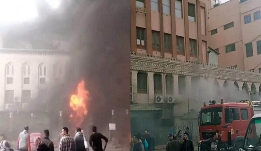 آتش سوزی گسترده در بیمارستانی در مصر